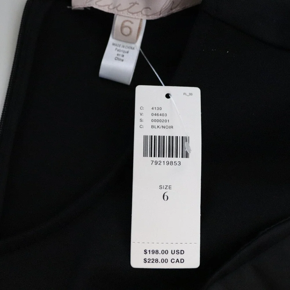 NWT Anthropologie Hutch‎ Bow Mini Dress Black 6